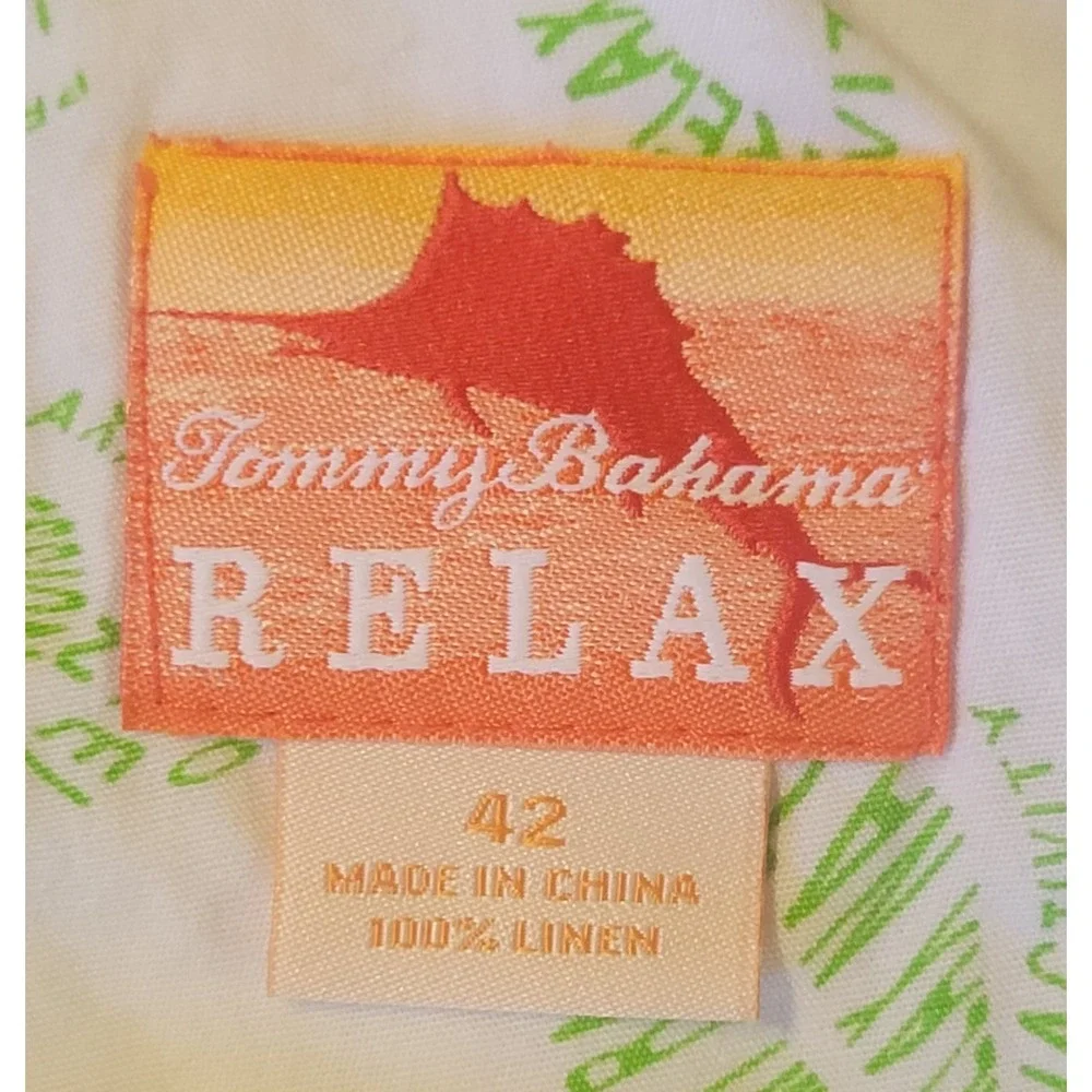 Tommy Bahama Relax Shorts Mens 42 100% Linen‎ Plaid Pro Leisure Golf